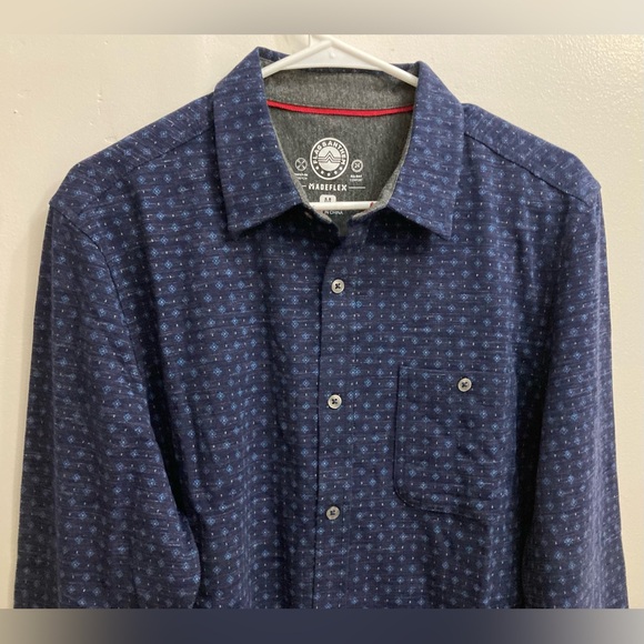 NWT Flag & Anthem Men’s Madeflex Built in Stretch Comfort Long Sleeve Shirt M - Picture 4 of 10